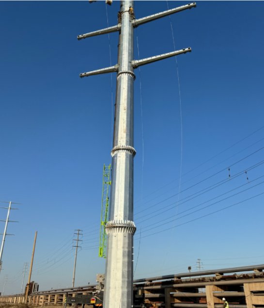 Flanged Connection Steel Pole