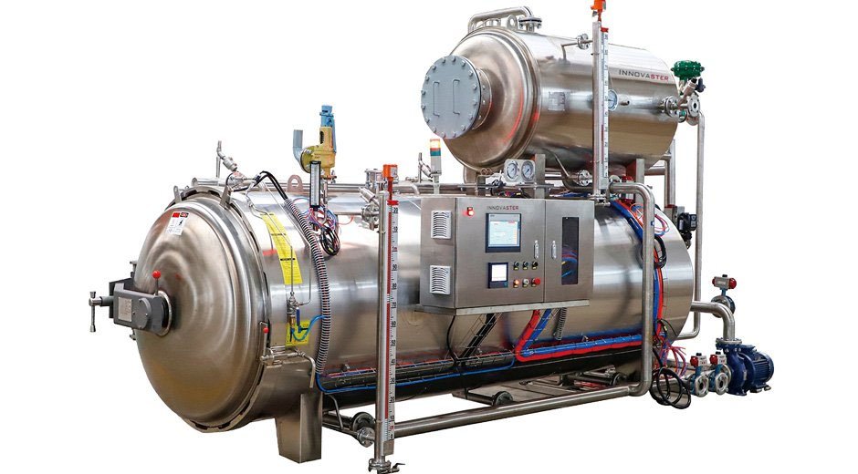 Retortas de agua pulverizada