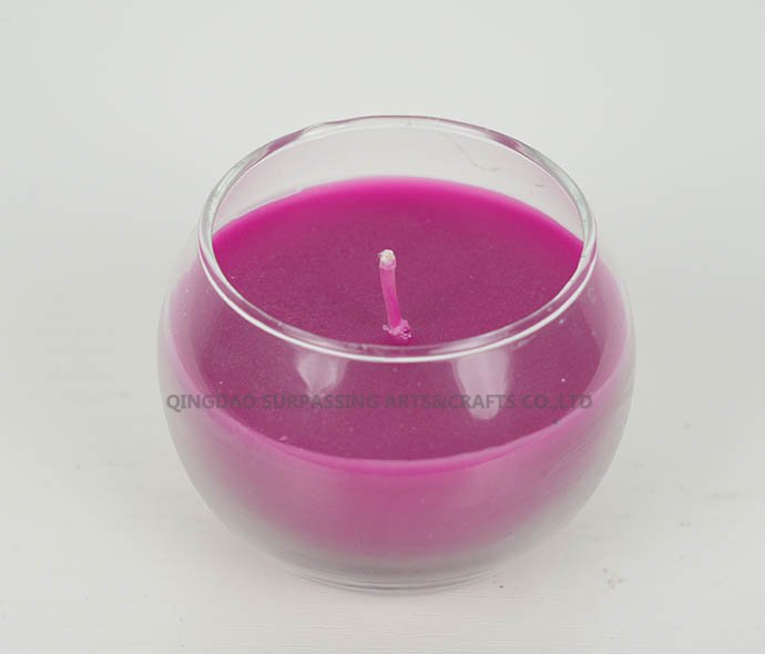 C23G0063 glass jar candle