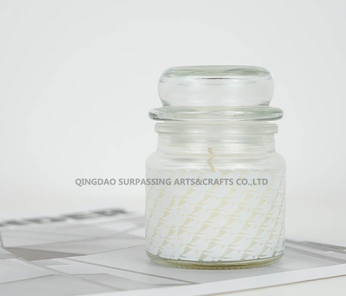 C23G0068 glass jar candle
