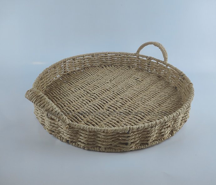 PE tube braided storage basket