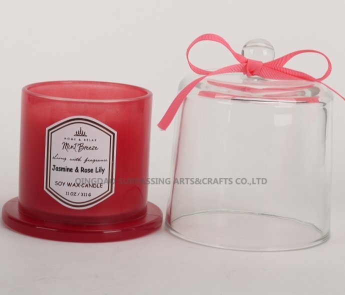 2024001 scented glass jar candle holder