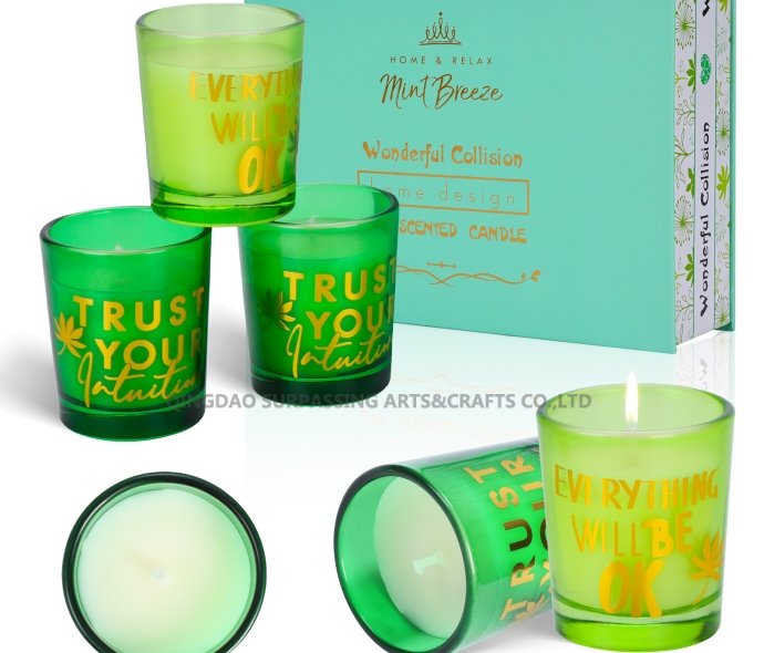 C24G0001 glass scented candle gift set