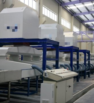 silver mirror production line