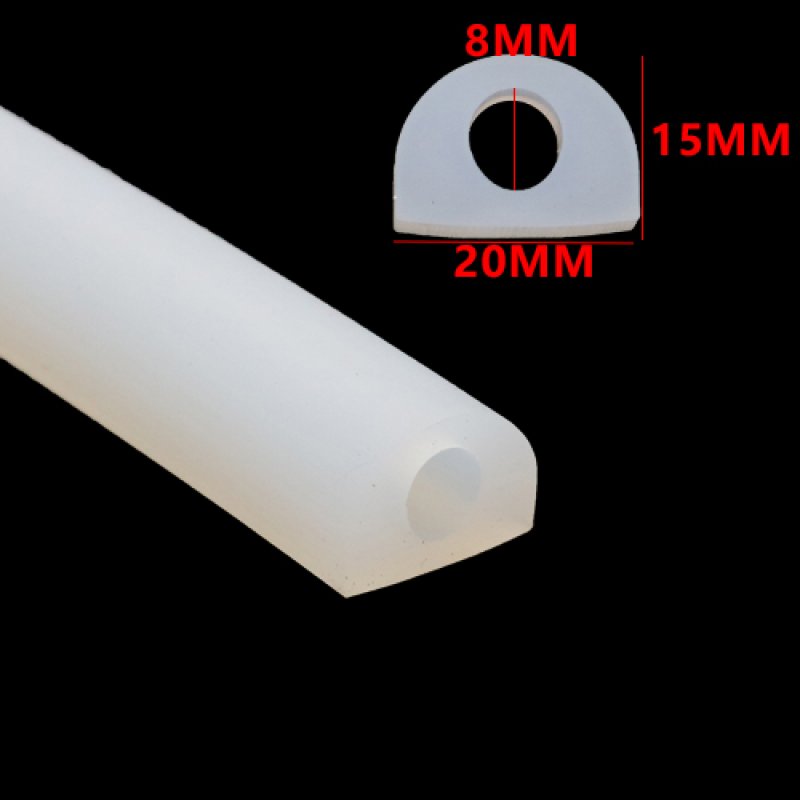 White Silicone D Rubber Profile