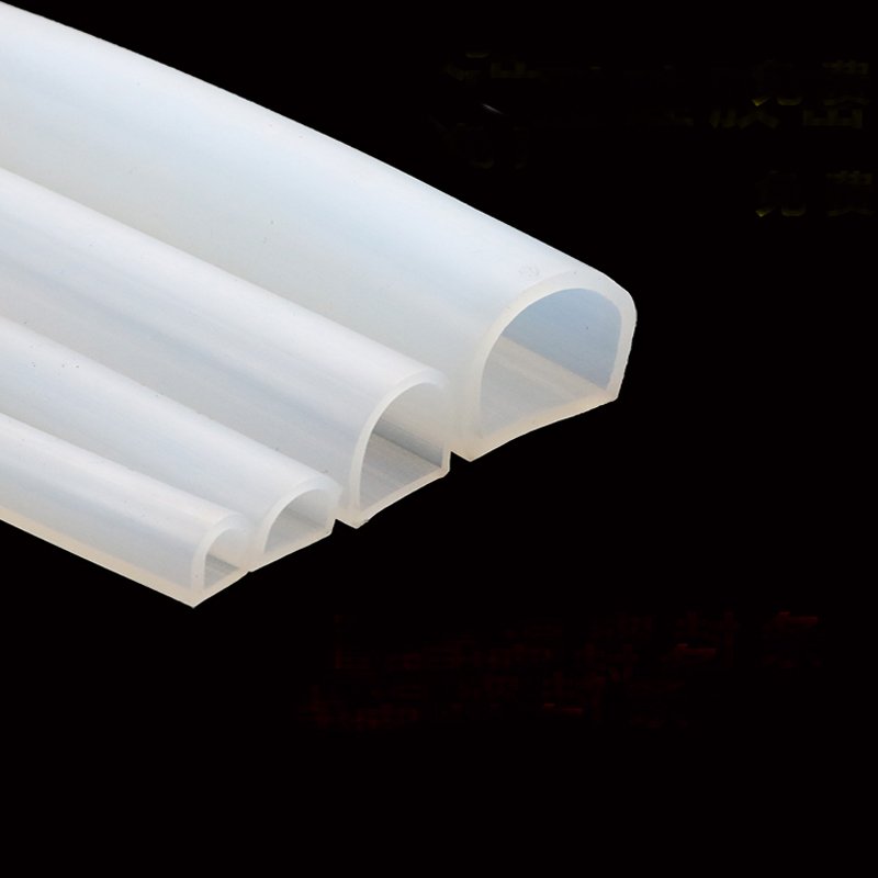 White Silicone D Rubber Profile