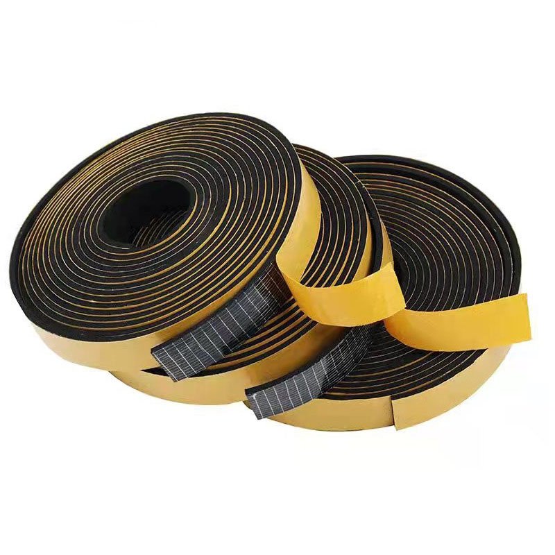 EPDM Sponge Rubber Seal Strip with Self-Adhesive Tape