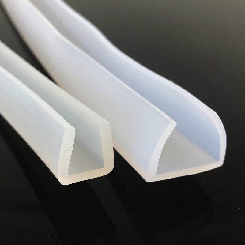 Transparent Silicone Rubber U profile
