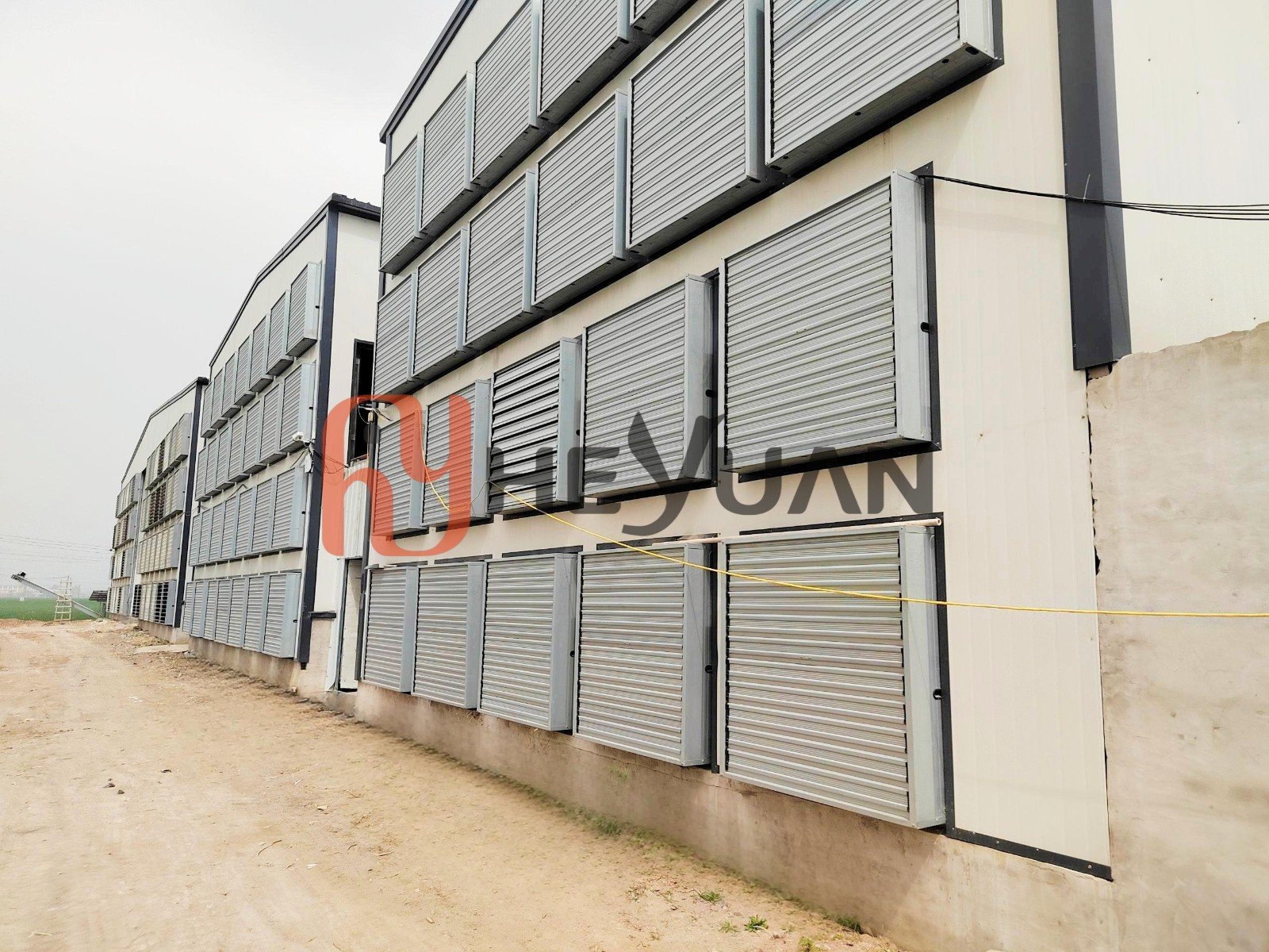 ventilation for 8-tiers layer cage from heyuan