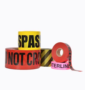 What is underground warning tape used for?